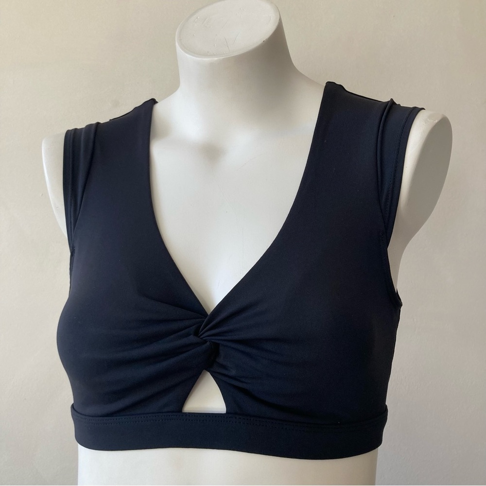 Keyhole Open Back Sports Bra Bralette Top